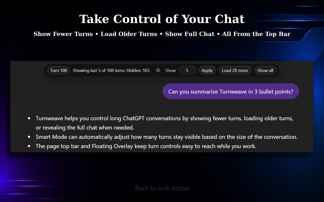 Take Control of Your Chat
